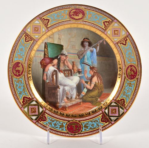 19th Ct. Hand Painted Royal Vienna Plate