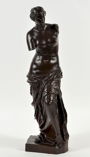 Aphrodite Bronze Figure, F. Barbedienne Fondeur