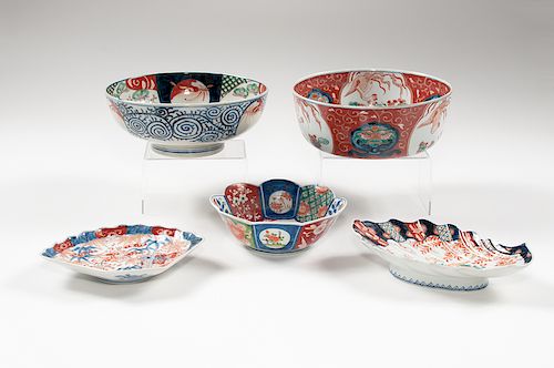 Imari Porcelain Bowls and Dishes 