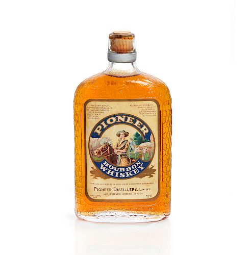 Pioneer Bourbon Whiskey Bottle