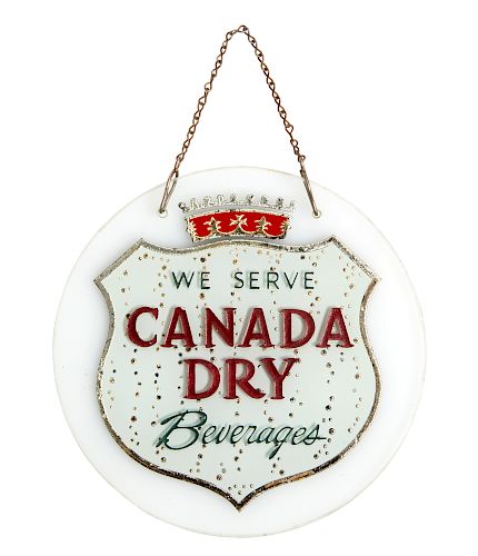 Canada Dry Glass Advertising Sign