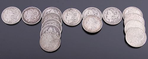 1884-1921 US Morgan Silver Dollar Collection x15
