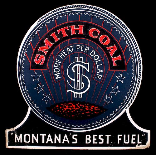 Smith Coal "Montana's Best Fuel" Counter Top Sign