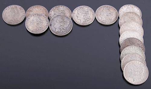 1879-1921 Morgan Silver Dollars x15 Coins