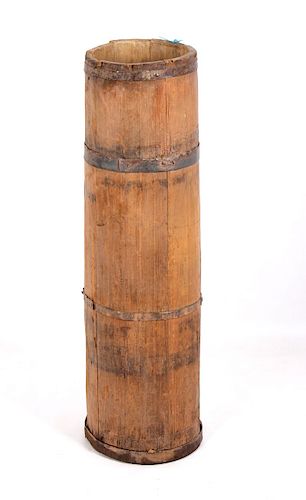 Tall Wooden Liquor Cane Barrel