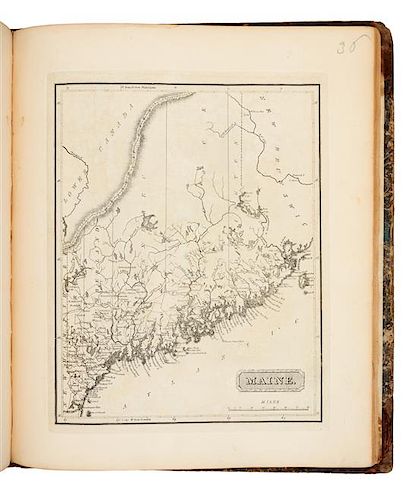 * [ATLAS]. A New and Elegant General Atlas Containing Maps of Each of the United States. Balt. and Phila.: Lucas and Nicklin, [c