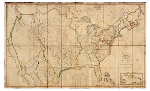 * MELISH, John. Map of the United States with the contiguous British & Spanish Possessions. Philadelphia: John Melish, 1816.