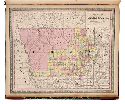 * MITCHELL, Samuel Augustus (1792-1868). A New Universal Atlas. Philadelphia: Thomas Cowperthwait, 1851.