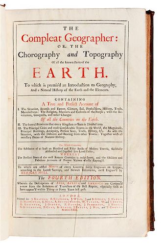 * MOLL, Herman. The Compleat Geographer.  London: J. Knapton, et