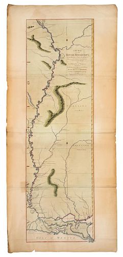 * ROSS, John. Course of the River Mississippi from the Balise to Fort Chatres. London: Robert Sayer, 1 June 1772.