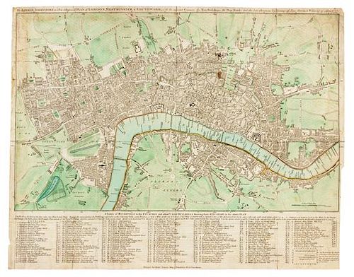 * SAYER, Robert (1725-1794). The London Directory or a New & Improved Plan of London, Westminster & Southwark. [London], 1777.