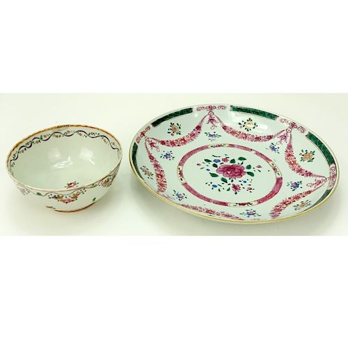 2 Pieces Early Chinese Export Porcelain Bowls