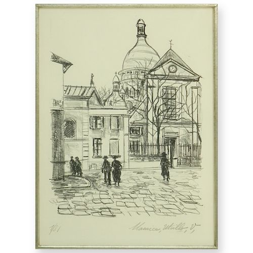 Maurice Utrillo (1883-1955) Lithograph on Arches