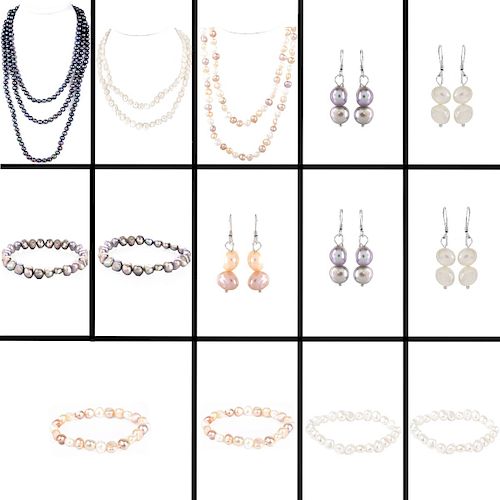 Collection of Baroque Pearl Jewelry