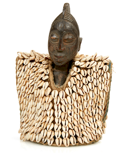 Yoruba Ibeji with Cowrie Shell Cloak