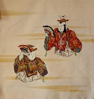 Pair of Tsume Tsuzure Fukusa, Hina Dolls, Edo Period,