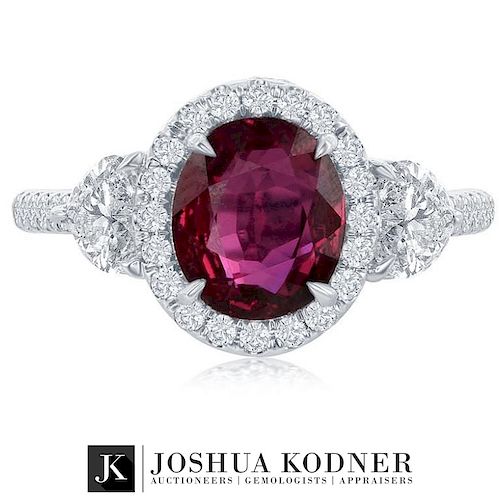 RUBY RING WITH DIAMONDS