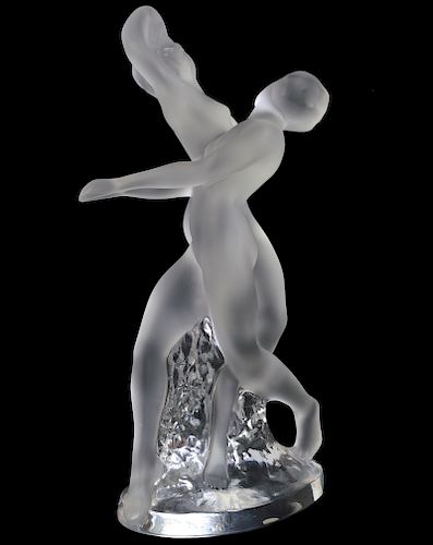 Lalique Crystal Figurine "Two Dancers"