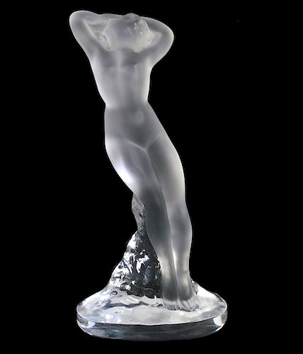 Lalique Crystal Figurine 'Arms Up' Dancer