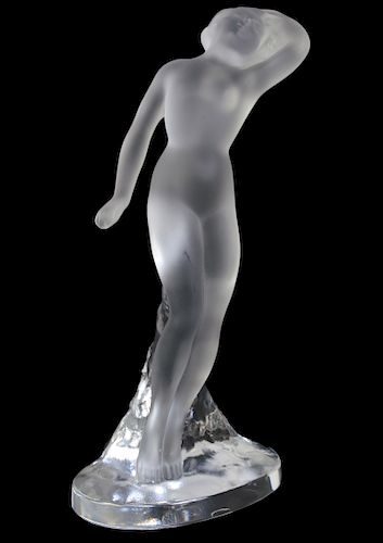 Lalique Crystal Statuette "Danseuse Bras Baisse"