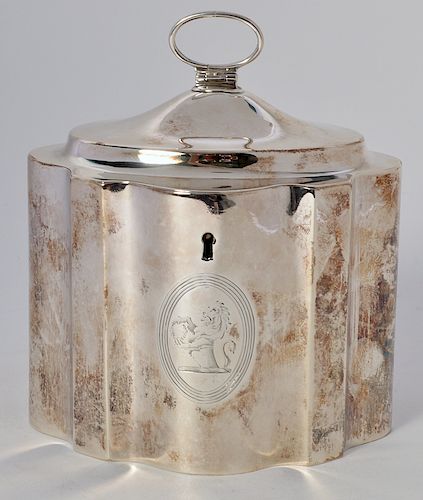 Early Sterling Silver Tea Caddy