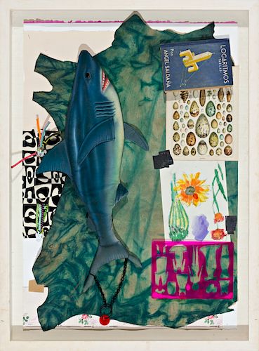 Carlos Pazos, "De otros veranos", Collage on paper stuck to Carlos Pazos, "De otros veranos", Collage sobre papel pegad