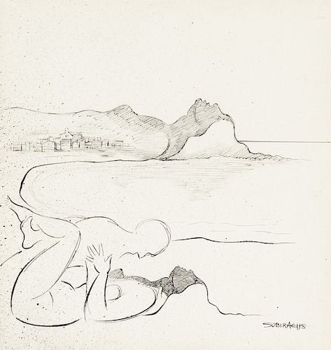 Josep Maria Subirachs, Sketch for "Paisatge amb parella", I Josep Maria Subirachs, Boceto para "Paisatge amb parella", 