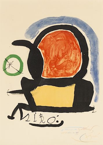 Joan Miró, "Miró el tapís de Tarragona", Lithograph Joan Miró, "Miró el tapís de Tarragona", Litografía