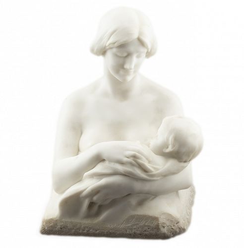 Josep Llimona, "El fill", Marble sculpture Josep Llimona, "El fill", Escultura en mármol