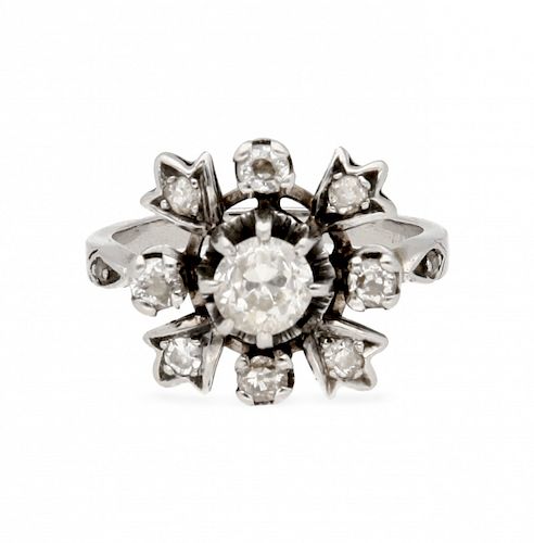 Diamonds ring, circa 1950 Sortija de diamantes, hacia 1950