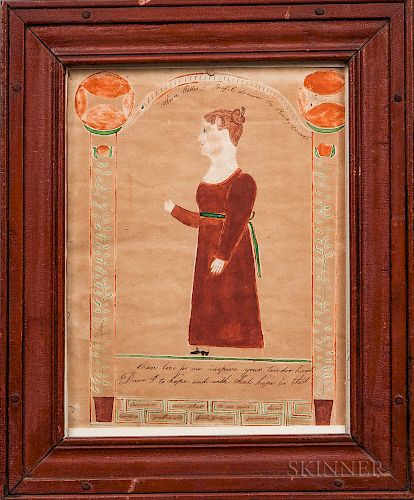 Ruby Devol (Vicinity of Westport Point, Massachusetts, 1804-1866)  Portrait of Ann Potter