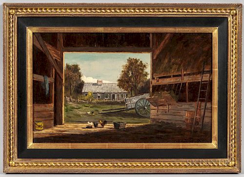 Frank Henry Shapleigh (New Hampshire, 1842-1906)  Old Barn at Cohasset