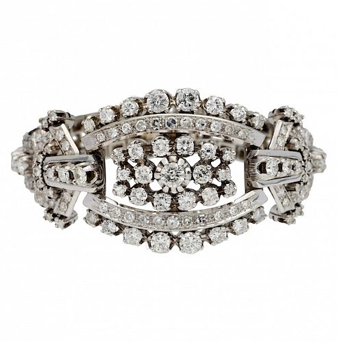 Diamonds bracelet, mid 20th Century Pulsera de diamantes, de mediados del siglo XX