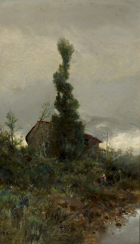 Josep Armet, Landscape, Oil on canvas Josep Armet, Paisaje, Óleo sobre lienzo