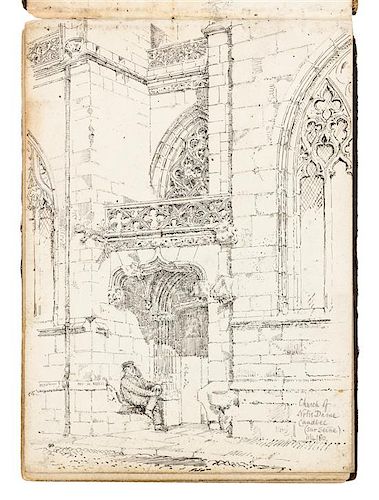 [ARCHITECTURE]. SLATER, J. Atwood (fl 1883-1906). 2 sketchbooks, ca 1878-1880.