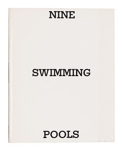 [ARTIST'S BOOK]. RUSCHA, Edward (b.1937). Nine Swimming Pools and a Broken Glass, 1968. Burbank, 1976.
