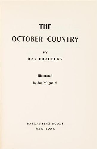 BRADBURY, RAY (1920-2012). A group of 4 works.