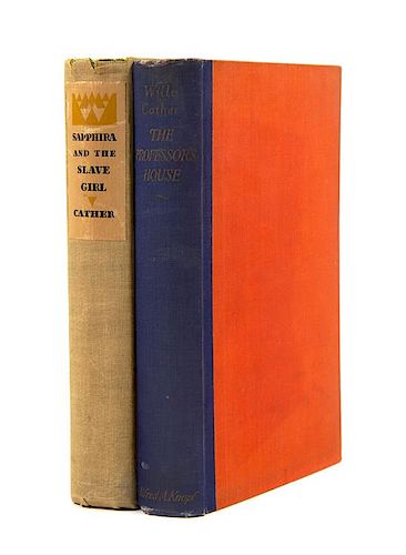 CATHER, Willa (1873-1947). A group of 2 works published by Alfred A. Knopf, New York.