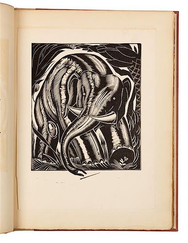 [FINE PRESS]. UNDERWOOD, Leon (1890-1975). Animalia: Or Fibs about Beasts. New York: Payson & Clarke, Limited, 1926.