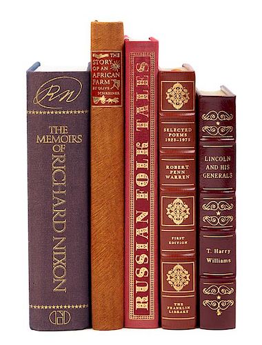 [FRANKLIN LIBRARY, LIMITED EDITIONS CLUB, & EASTON PRESS]. A group of 5 works.