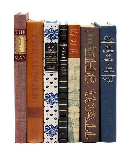 [LIMITED EDITIONS CLUB -- AMERICAN LITERATURE]. A group of 7 works published by the Limited Editions Club.