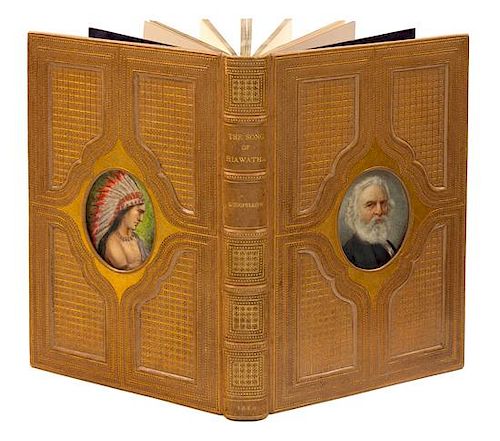 LONGFELLOW, Henry Wadsworth (1807-1882). The Song of Hiawatha. London: W. Kent & Co., 1860.  COSWAY-STYLE BINDING BY RIVIERE.