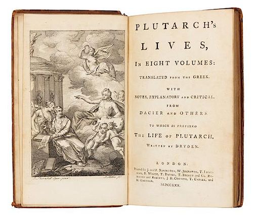 * Plutarch's Lives, in Eight Volumes: Translated from the Greek...[including] The Life of Plutarch, Written by Dryden. London, 1