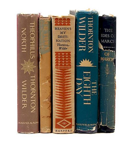 WILDER, Thornton (1897-1975). A group of 5 works. Some FIRST EDITIONS.