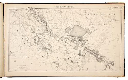 [MISSISSIPPI RIVER COMMISSION]. Preliminary map of the lower Mississippi River... [Washington, D. C.], 1881-1885.