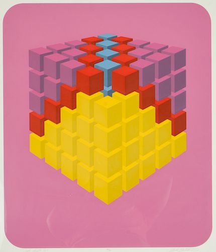 Marko Spalatin (American, 1945) "Cube Cluster VI"