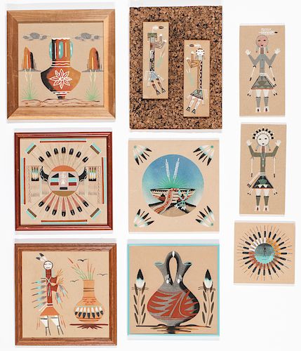 Collection of Vintage Navajo Sand Paintings
