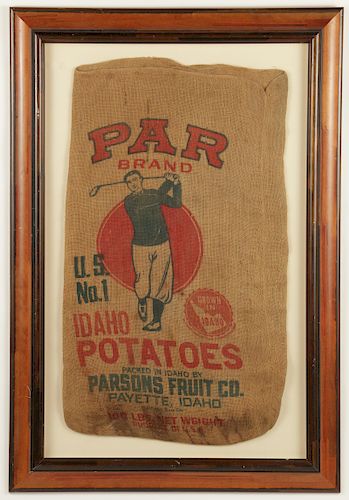 Idaho Potatoes Golf Theme Advertisement, 1930's