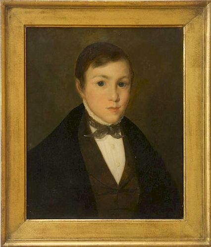 AMERICAN SCHOOL: PORTRAIT OF A YOUNG MAN