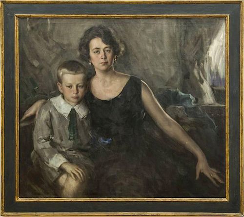 AMERICAN SCHOOL: MOTHER AND SON